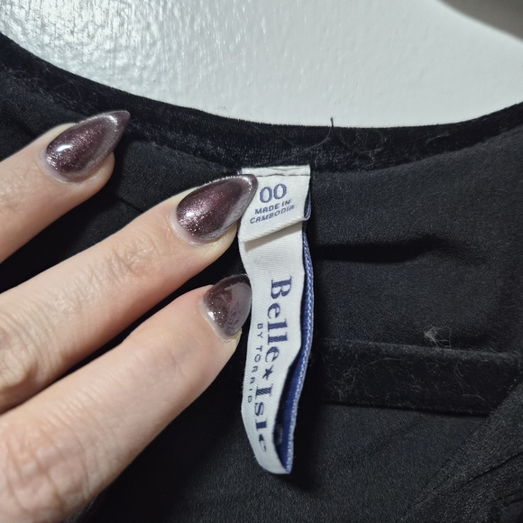 Black Torrid Button-Up Dress with Ruffle Hem - Picture 3 of 3